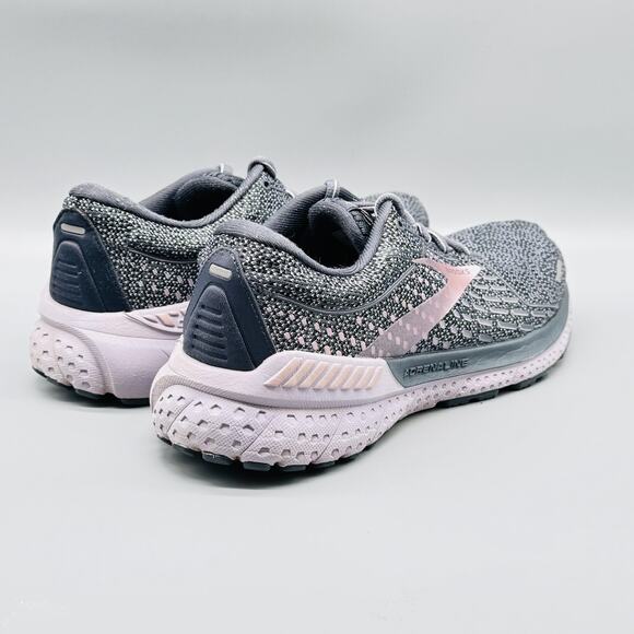 Brooks Shoes Womens 7.5 Gray Adrenaline GTS 21 Running Athletic Sneakers Comfort - Picture 9 of 12